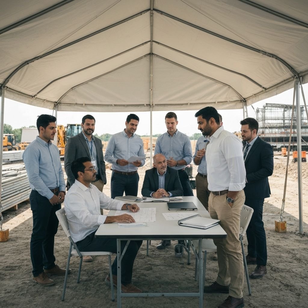 project management construction site meeting